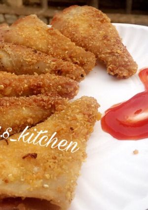 A picture of Bread corn samosa.