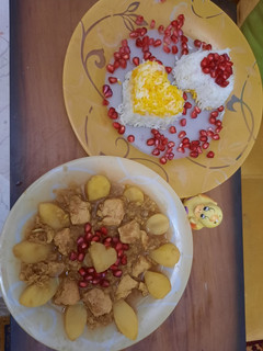 عکسی از دستور خورشت دال عدس با مرغ با کمی ابتکار