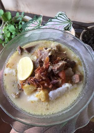 Foto resep Soto daging kuah susu (kental manis)
