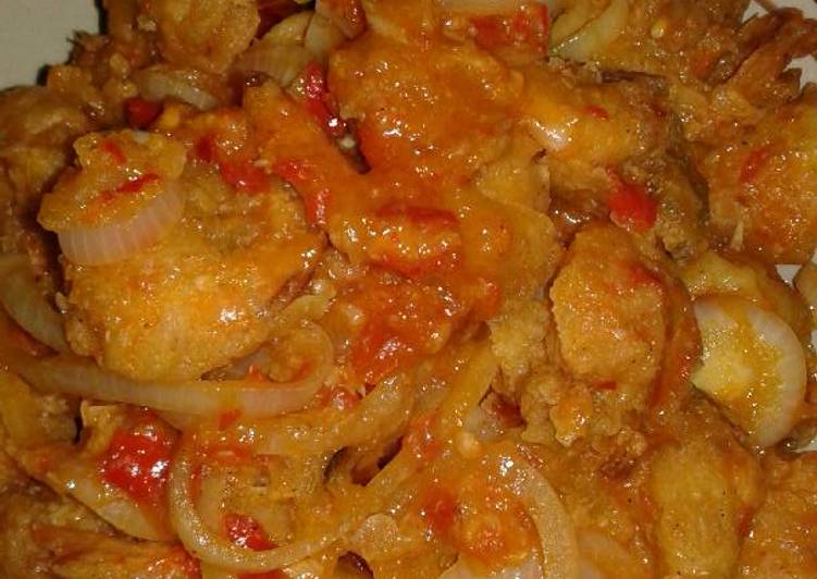 Resep Udang asam manis pedas Anti Gagal