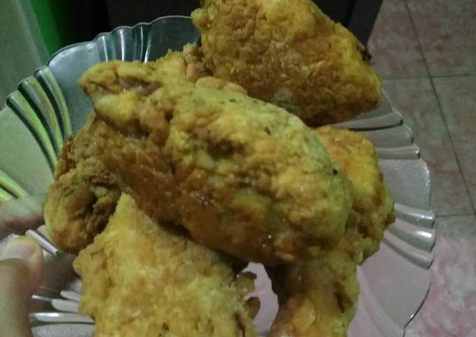 Ayam goreng krispi/ kriuk sederhana