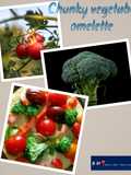 Chunky vegetable omelette