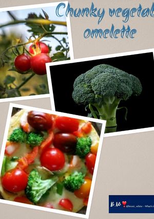 A picture of Chunky vegetable omelette.