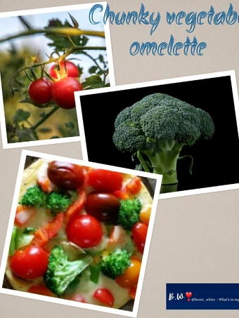 Easy Way Prepare Chunky vegetable omelette the Can Spoil the Tongue So Delicious