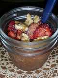 Pudding de chía con cacao y frutillas libre de azúcar y lácteos