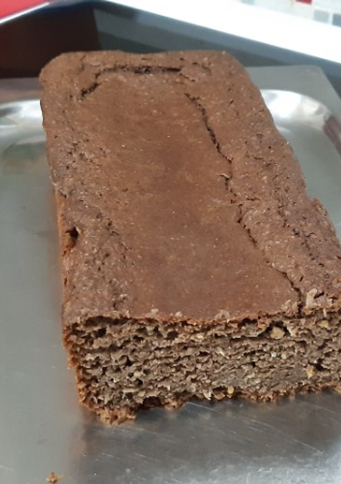 Una foto de Bizcocho de yogur, naranja y cacao