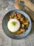 Nasi Ayam Cah Jamur