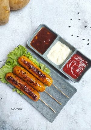 Foto resep Sosis Kentang Bakar Saus Lada Hitam