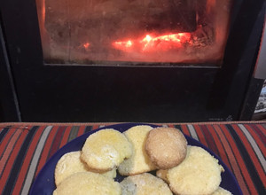 Una foto de Galletas de polenta.... livianitas