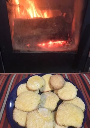 Una foto de Galletas de polenta.... livianitas