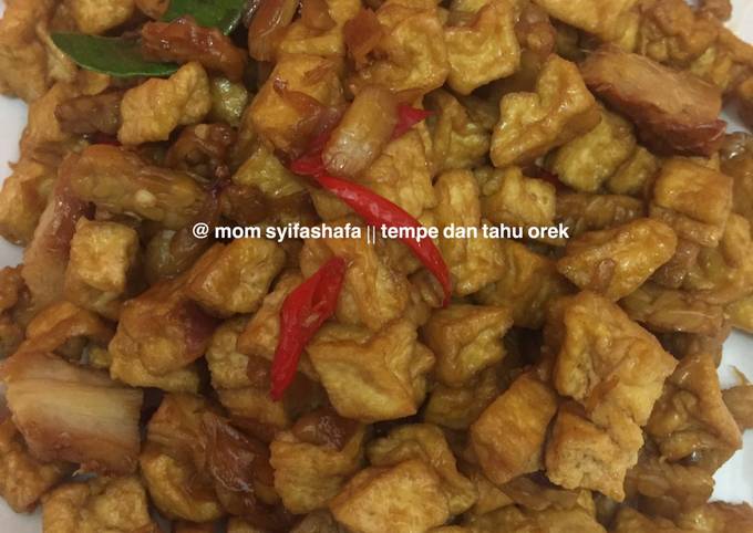 Tempe dan tahu orek