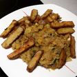 Calabacín con verduras y seitán