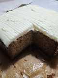 Banana cake lemon icing
