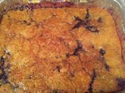 A picture of blueberry cobbler
