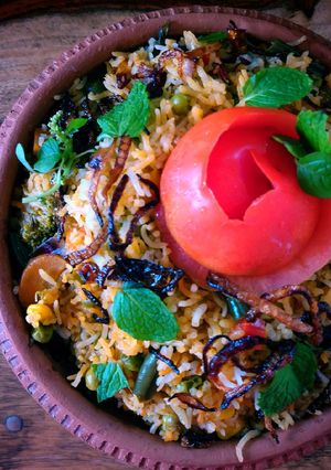 A picture of Veg Biryani.