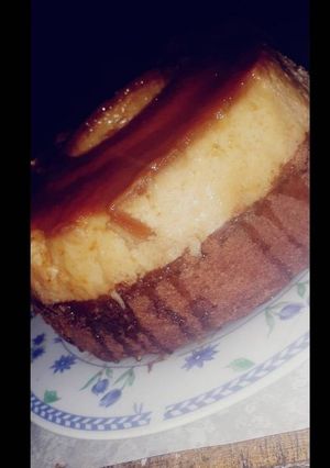 Una foto de Chocoflan