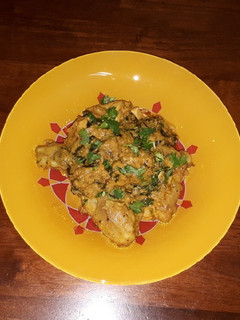A picture of Methi chicken.