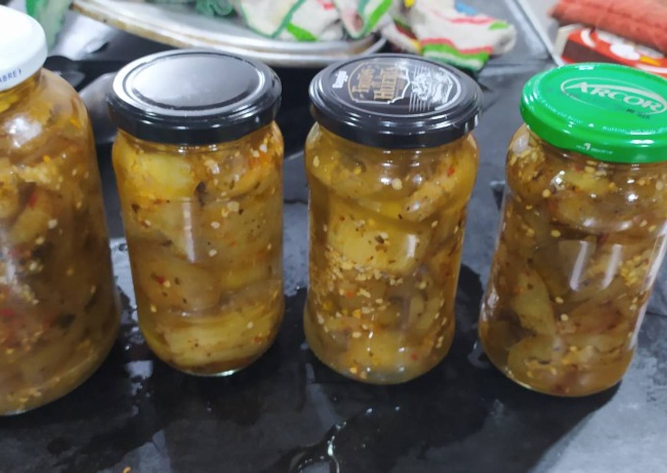 Conserva de Berenjenas (berenjenas al escabeche para los amigos)