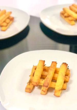 Une photo de Frites de polenta au emmental