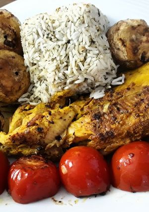 عکسی از دستور ماهی در ماهیتابه دوطرفه