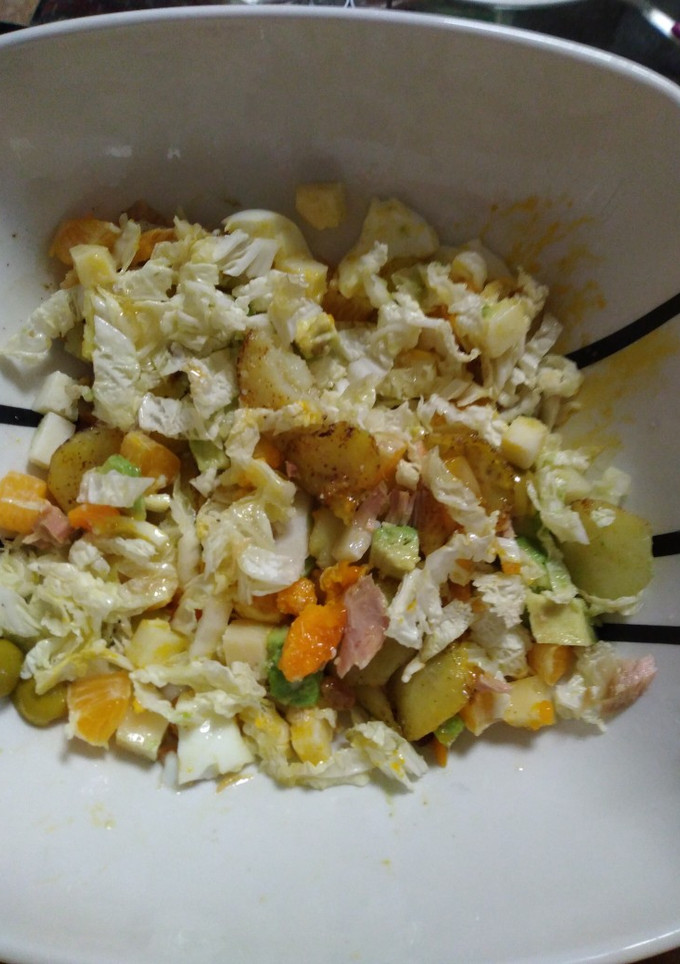 Una foto de Ensalada de patatas fritas