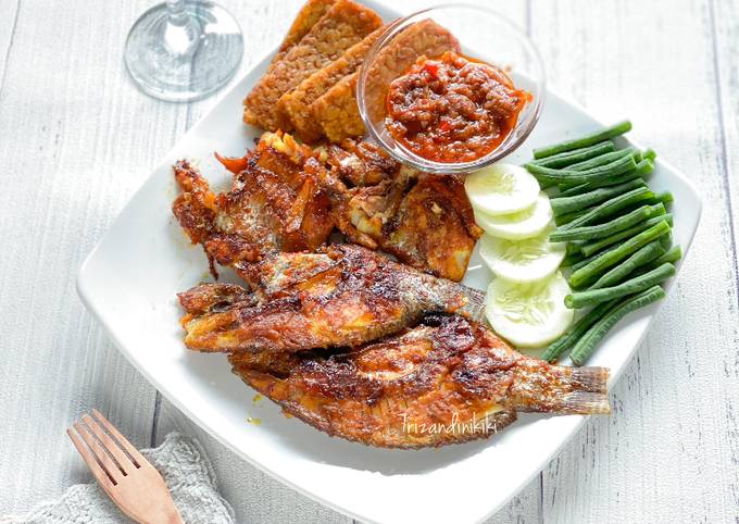 Resep Nila bakar pedas manis Anti Gagal