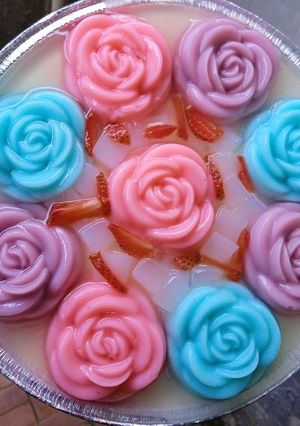 Foto resep Puding Mawar