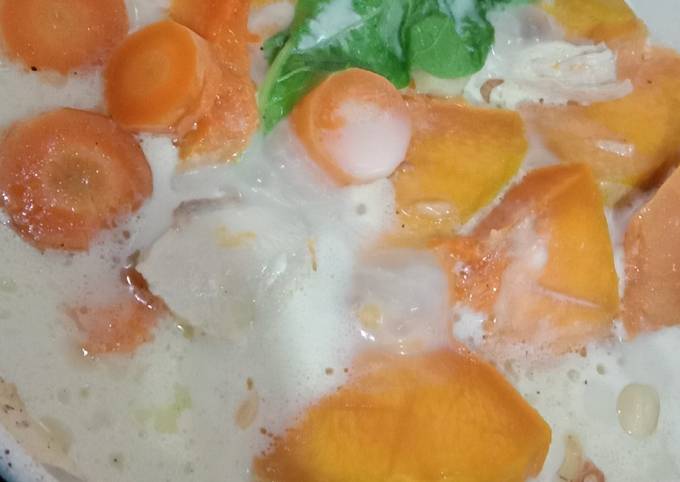 MPASI 6m Bubur Kabocha Ayam Sayur