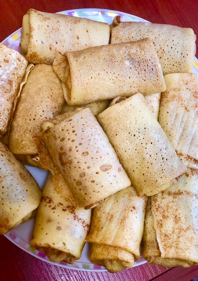 Блинчики с печёнкой