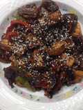 Salteado de verduras c/salmón rosado