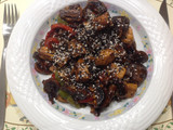 Salteado de verduras c/salmón rosado