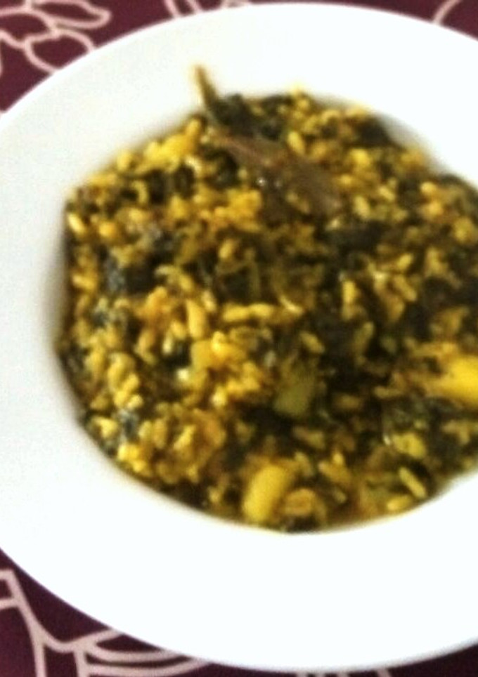 Una foto de Arroz con acelgas