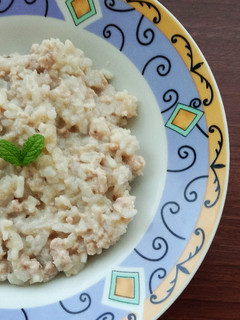 奶油蘑菇燉飯(寶寶吃菜食譜) 的食譜成品照片