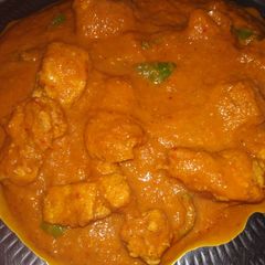 A picture of Chicken 65 gravy.