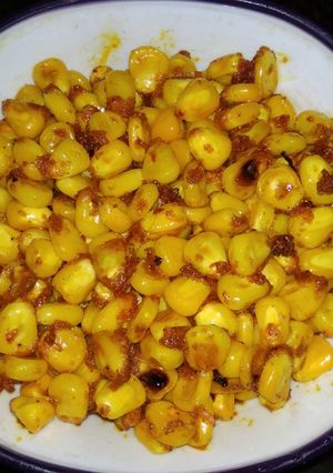A picture of Chatpate sweat corn.