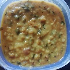 A picture of Arhar daal khichdi.