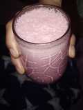 Batido de quinua, mora y fresa