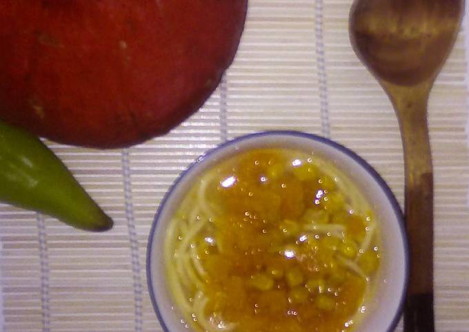 Тыквенно-кукурузный "лагман"