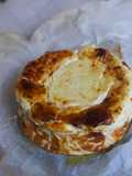 Tarta de queso fit con queso batido
