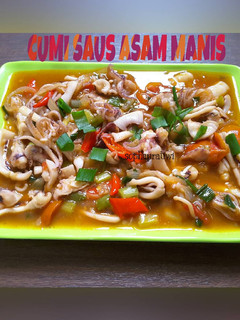 Foto resep Cumi saus asam manis