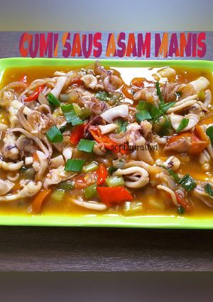 Foto resep Cumi saus asam manis