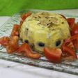Tarta de congrio con gambas