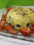Tarta de congrio con gambas