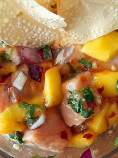 Foto de Salmão com Manga e Sweet Chilli