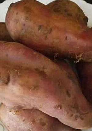 A picture of Boiled sweet potatoes.