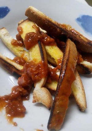 Foto resep Garlic Bread (simple) Saus Bolognese