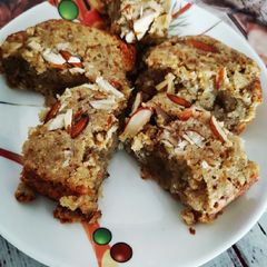 A picture of No flour Oats and Banana Cake.