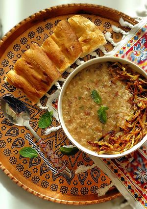 عکسی از دستور آش گوشت بوشهری