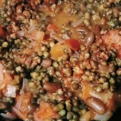 A picture of Mung daal chat.