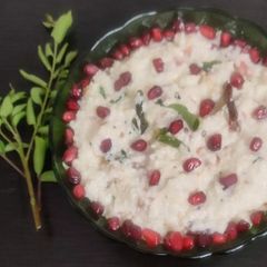 A picture of Banyard Millet Curd rice.